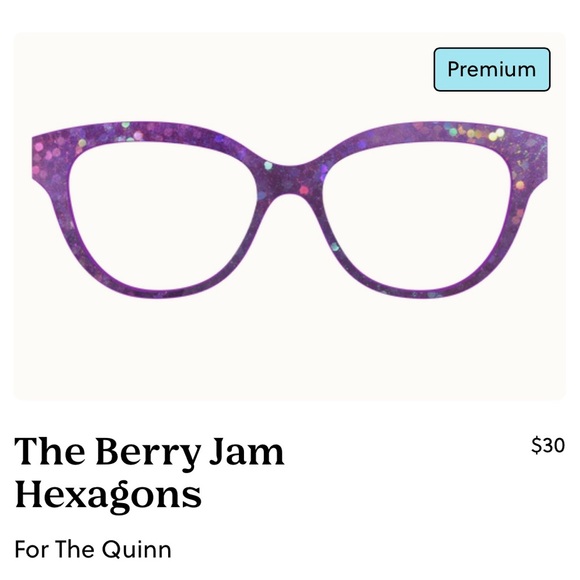 For The Quinn Purple Hexagon Glasses - Picture 1 of 2